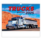 Nástěnný kalendář 2025 Kalendář Trucks in Action